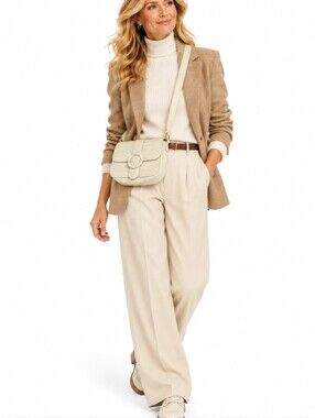 MW Most Wanted crossbody bag beige embossed leather, adjustable strap